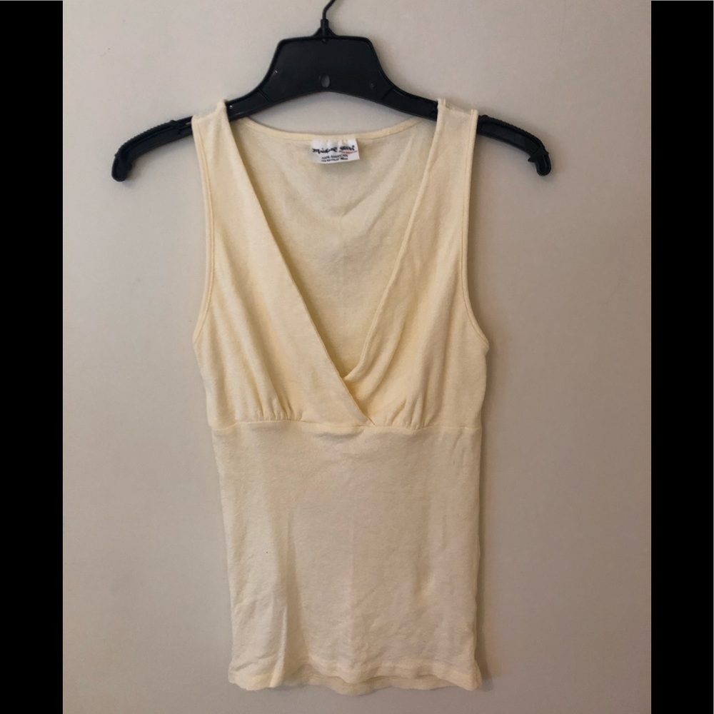 Yellow Michael Stars empire waist tee shirt